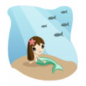 Tallulah the Mermaid T-shirt by ButtermilkBiscuits Tallulah the Mermaid T-shirt