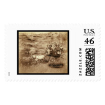 Tallyho Stagecoach Sioux City SD 1889 Postage