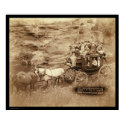 Tallyho Stagecoach Sioux City SD 1889 posters