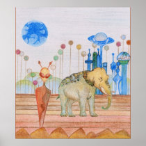 TAMA and her Elephant Poster