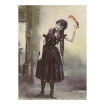 Tambourine girl posters