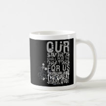 Tamburlaine Swords Quote (B&W) Mug
