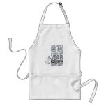 Tamburlaine War Quote (B&W) Aprons