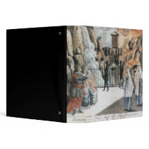 Tamino and Pamina before the temple Vinyl Binder