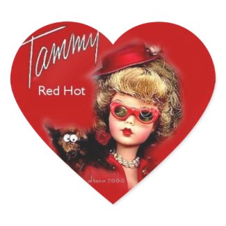 Tammy Red Hot Valentine Sticker sticker