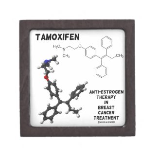 Tamoxifen Anti-Estrogen Therapy In Breast Cancer Premium Keepsake Boxes