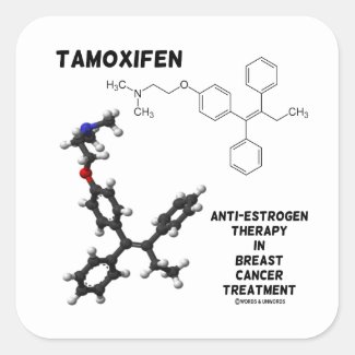 Tamoxifen Anti-Estrogen Therapy In Breast Cancer Stickers