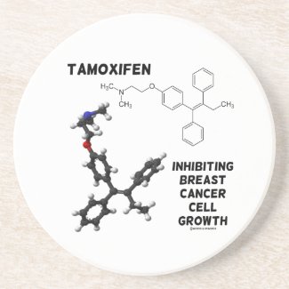 Tamoxifen Inhibiting Breast Cancer Cell Growth Coaster