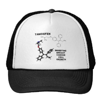 Tamoxifen Inhibiting Breast Cancer Cell Growth Trucker Hat