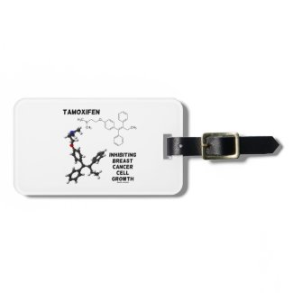 Tamoxifen Inhibiting Breast Cancer Cell Growth Luggage Tags