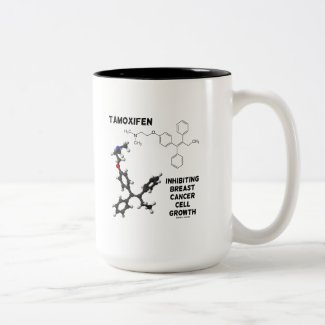 Tamoxifen Inhibiting Breast Cancer Cell Growth Coffee Mugs