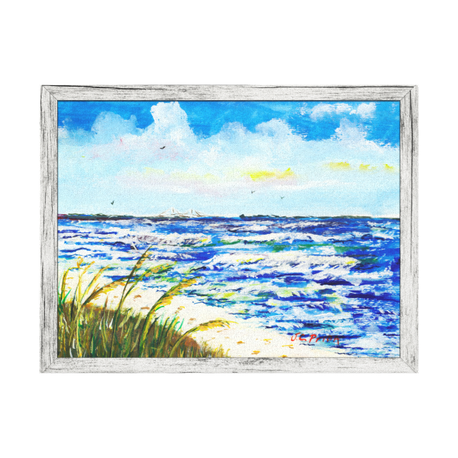 Tampa Bay Florida Beach Sunshine Skyway Bridge Canvas Print