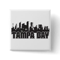 Tampa Bay Skyline Pinback Button