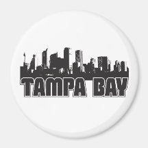 Tampa Bay Skyline Fridge Magnet