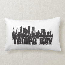 Tampa Bay Skyline Throw Pillow