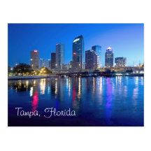 Tampa, Florida at dawn Postcard
