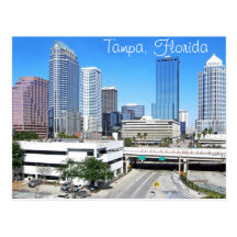 Tampa, Florida skyline as seen from the south Post Cards