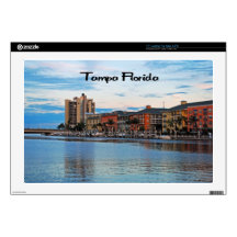 Tampa Florida Waterfront 17" Laptop Decals