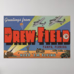 Tampa, la Florida - dibujó el campo - escena grand Impresiones