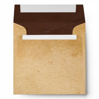 Tan and Brown Aged Paper Look Envelope for 5x7's envelope