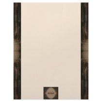 Tan and Brown Knit Letterhead Design