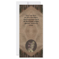 Tan and Brown Knit Personalized Rack Card
