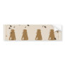 Tan and Gold Grad Girl Silhouettes Bumper Stickers
