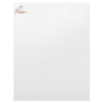 Tan Angel Dog With Blue Wings letterhead