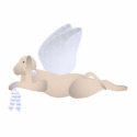 Tan Angel Dog With Blue Wings photo sculptures by mydeas Tan Angel Dog With Blue Wings photo sculptures