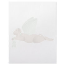 Tan Angel Dog With Green Wings letterhead