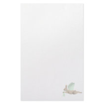 Tan Angel Rabbit With Green Wings Customized Stationery