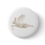 Tan Angel Rabbit With Orange Wings