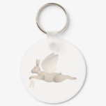 Tan Angel Rabbit With Orange Wings