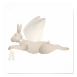 Tan Angel Rabbit With Orange Wings