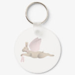 Tan Angel Rabbit With Pink Wings