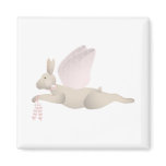 Tan Angel Rabbit With Pink Wings