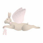 Tan Angel Rabbit With Pink Wings