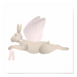 Tan Angel Rabbit With Pink Wings