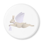 Tan Angel Rabbit With Purple Wings