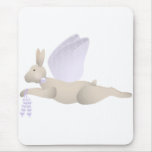 Tan Angel Rabbit With Purple Wings