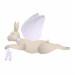 Tan Angel Rabbit With Purple Wings