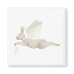 Tan Angel Rabbit With Yellow Wings