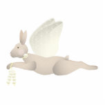 Tan Angel Rabbit With Yellow Wings