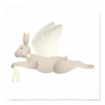 Tan Angel Rabbit With Yellow Wings