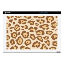 Tan Animal Print Decal For 17" Laptop