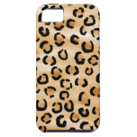 Tan, Black and Brown Leopard Print Pattern. iPhone 5 Cover