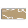 Tan Brown & White Bead Necklace Standard Envelope