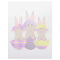 Tan Bunny Easter Eggs letterhead