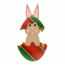 Tan Bunny In A Christmas Ornament photo sculptures by mydeas Tan Bunny In A Christmas Ornament photo sculptures