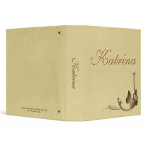 Tan Butterfly Binder